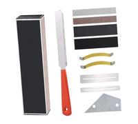 ERINGOGO 1 Set Guitar Tool for Fret Leveling Sanding and Fingerboard Protection Includes Fret Rocker Crowning File Leveling Beam and Guard for Efficient Guitar Maintenance