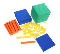 ERINGOGO 1 Set Math Learning Block Educational Math Cubes for Primary School Level Decimal Model for Creative Learning Home Education Support