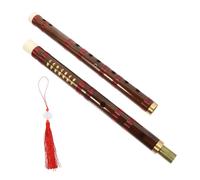 ERINGOGO 1 Set Professional Bamboo Flute for Beginners Smooth Surface Polished Sound Includes Chinese Knot Diaphragms Traditional Instrument for Music Development