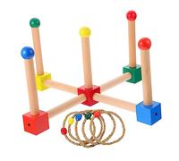 ERINGOGO 1 Set Ring Tossing Game Outdoor Quoits for Boys and Develops Hand Eye Coordination Durable and Safe for Interactive Play Random Color