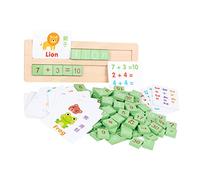 ERINGOGO 1 Set Wooden Number Puzzle Educational Early Learning Alphabet Spelling Game for Safe Material Fall Resistant for Grasping and Play Develops Number Cognition