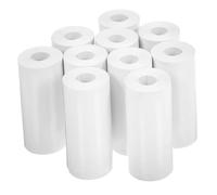 ERINGOGO 10 Rolls Thermal Printer Paper Rolls with High Adhesion Clear Printing Sticker Paper for Memo Notetaking Compatible with Pocket Printers for Office and Home Use