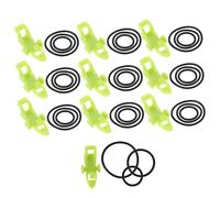 ERINGOGO 10 Sets Small Fishing Rod Hook Keeper with Rings Portable Fixed Bait Hanging Fishing Hooks Keeper for Accessories