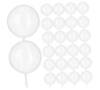 ERINGOGO 100 Pcs Transparent Bobo Balloons Clear Tpu Bubble Balloons for Birthday Wedding Party Decorations Elastic Material for Indoor and Outdoor Use