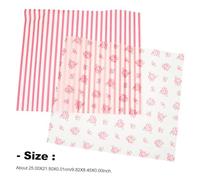 ERINGOGO 100 Sheets Greaseproof Baking Wax Paper for Food Wrapping and Bread Packaging Non-Toxic Food-Grade Grease Serving Paper with Rose and Designs for Bakery Cafe Restaurant and Home