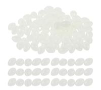 ERINGOGO 1000pcs Glow Fishing Beads Oval Plastic Luminous Fishing Beads White 3x4mm and Carp Accessories