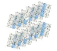 ERINGOGO 100pcs Disposable Makeup Palettes Self Adhesive Transparent PU Film Cosmetic Mixing Palettes for Women Nail Art and Liquid Foundation Blending