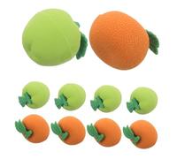 ERINGOGO 100pcs Fun Fruit Erasers Mini Apple and Orange Shaped Pencil Erasers for Soft Food-Grade for Clean Erasing Multifunctional School Supplies Party Prizes Classroom Rewards