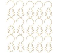 ERINGOGO 100pcs Gold Christmas Tree Hooks Small Wire Ornament Hangers for Baubles and Garland Tree Branch Hanging Hooks for Holiday Decorations