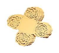 ERINGOGO 100pcs Hollow Out Lace Design Chocolate Paper Tray Truffle Wrappers Liners Candy Cupcake Wrappers Luxury Party Decor