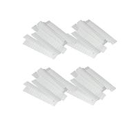 ERINGOGO 100Pcs Makeup Brushes Protective Covers Pe Plastic Sleeves for Cosmetic Brush Protection White Net Sleeves for Travel and Daily Use Keep Brushes Clean
