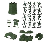 ERINGOGO 100pcs Military Soldier Figurine for Plastic Model Kit for Wargaming and Imaginative Play Army Men Miniatures to Develop Creativity and Concentration