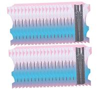 ERINGOGO 100pcs Nail Extension Forms Self-adhesive Nail Art Extension Guide Stickers for Diy Manicure, Extra Long Butterfly-shaped Paper Tips for Professional Salon and Home Use