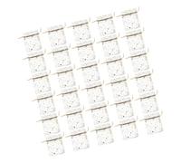 ERINGOGO 100PCS Organza Drawstring Bags with Elegant Star and Moon Pattern Breathable Mesh Pouches for Party Favors Jewelry and Presents White Gold Foil Design