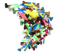 ERINGOGO 100Pcs Party Horns Noisemakers Fun Birthday Blowouts Cheer Props for Festivals Weddings and Gatherings Easy to Use Party Favors