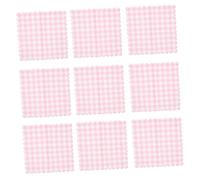 ERINGOGO 100pcs Pink Gingham Disposable Paper Napkins High Absorbency Soft Serviettes for Birthday Wedding Picnic Party Holiday Events