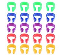 ERINGOGO 100pcs Plastic Poultry Leg Bands Bird Pigeon Chicken Identification Rings for Ducks Parrots Chicks Safe Non-toxic Marking Clips for Easy Tracking and Long-term Use