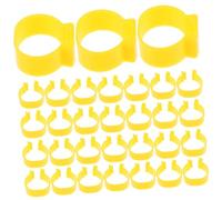 ERINGOGO 100pcs Poultry Leg Bands Open-closure Clip Rings 16mm for Chicken Duck Goose, Lightweight Identification Markers for Gamefowl and Farm Use Random Color