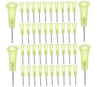 ERINGOGO 100pcs Precision Glue Dispensing Needles 20g Stainless Steel Flat Mouth Tips for Fine Glue Work and Efficient Industrial Dispensing Accessories
