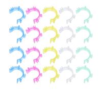 ERINGOGO 100pcs Silicone Sewing Clips Bobbin Holder Tool Optimized Bobbin Ring Fixation Compatible Sewing Machines Organizer to Prevent Thread Tangling and Secure Random Color