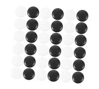 ERINGOGO 100pcs Small Resin Go Chess Pieces Craft Stones with Smooth Surface Black and White Compact Game Accessories for Home and School Play