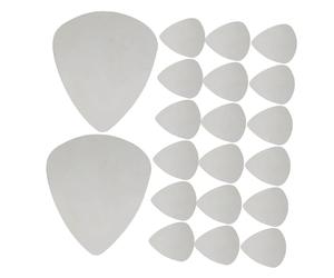 ERINGOGO 100pcs Stainless Steel Guitar Picks for Electric Bass Acoustic Guitars Smooth Edge Metal Plectrums for Rock Jazz Country Music Styles