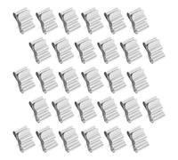 ERINGOGO 100pcs Stainless Steel Solar Panel Cable Clips for Photovoltaic Grounding Metal Wire Clamps with Easy Installation Suitable for Solar Panel Frame and Electrical Cable Management