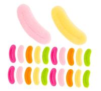 ERINGOGO 100Pcs Thick Lip Doll Replacement for Plush DIY Craft Materials with Sausage Mouth Design Multi-color Shades for Stuffed Animal Repair and Doll Decoration