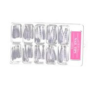 ERINGOGO 100pcs White Nail Model Plates Manicure Nail Tips Crystal Extension Scale for Professional Art Salon Use