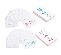 ERINGOGO 108pcs Number Arithmetic Cards for Boys and Girls Educational Learning Tool Addition Subtraction Multiplication Division Flashcards for Early Learning and Teaching Visual Numbers
