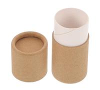 ERINGOGO 10ml Kraft Paper Round Cardboard Tube with Lid for Essential Oil Roller Bottles Packaging, Thickened Drop-Resistant Storage Box for Cosmetics and Crafts