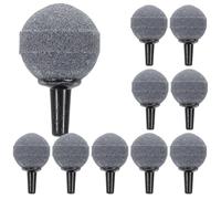 ERINGOGO 10pcs Aquarium Air Stones for Fish Tank and Pond, Sandstone Material round Bubble Release, Easy to Use and Circulates Nutrients, Suitable for Aquarium Filtration