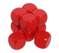 ERINGOGO 10pcs Blank Acrylic Dice for DIY Projects Party Games Educational Activities Safe Lightweight Smooth Surface for Creative Fun Teaching