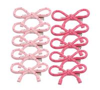 ERINGOGO 10pcs Bow Hair Clips for Women Clips and Rosy for Thin and Thick Hair Stylish and Versatile Accessories for Autumn and Unique Dots Design for Playful Hairstyles