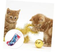 ERINGOGO 10pcs Cat Teaser Toys Set Interactive Mice Shaped for Playtime Random Colors for Engaging Your Feline Friends and Strengthening Bonds