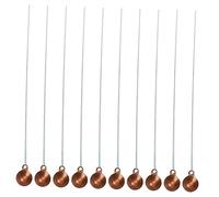 ERINGOGO 10pcs Chemical Combustion Spoons with Copper Head High Temperature Resistant Burning Spoons for Laboratory Experiments Ergonomic Teaching Instruments with Moderate Handle for