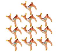 ERINGOGO 10pcs Creative Miniature Deer Resin Ornaments for Home Office and Garden Decor Charming Micro Statues for Collectors and Ideas for Boys and Girls and Friends