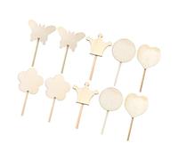 ERINGOGO 10pcs DIY Unfinished Fairy Wands Smooth Edges Sturdy Craft Sticks for Painting and Creative Art Projects Mixed Styles for Dress Up Parties Birthdays and Stage Performances