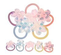 ERINGOGO 10pcs Dog Elastic Hair Bands Cute Five-petal Flower Pet Hair Ties for Grooming and Parties for Dogs and Cats for Christmas and Thanksgiving