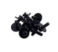 ERINGOGO 10pcs Drum Lug Screws Metal with Washers Wc23 Easy to Use Sturdy Black Fastener Mounting Screws for Drum Lugs
