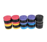 ERINGOGO 10pcs Drum Stick Sweat-absorbent Wrap Belts Non-slip Tape for Electronic Drums with Shockproof Cotton Fabric in Blue Black Red Purple Yellow - DIY Percussion Accessory