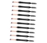 ERINGOGO 10Pcs Dual Tip Eyebrow Brushes Makeup Tool for Eyelash Separation and Brow Styling with Artificial Fiber Bristles Portable Eyebrow and Lash Comb for Women