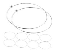 ERINGOGO 10pcs E-1st Steel Guitar String Replacement Set for Acoustic and Electric Guitars Metal Spare Strings Kit for Folk and Acoustic Parts