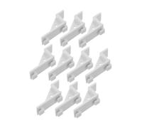 ERINGOGO 10pcs Freezer Shelf Clips Refrigerator Parts Accessories Secure Closure Cooler Shelf Brace Hooks Optimize Storage Space for Freezer Doors Compatible with Fridge
