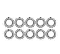 ERINGOGO 10pcs Full Circular Stretch Hair Comb Plastic Circle Comb Headband Holder for Secure Hair Styling Lightweight Flexible Hairband for Sports Shower Makeup and Daily Use