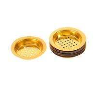ERINGOGO 10pcs Gold Tone Perforated Iron Incense Burner Tray Insert Censer Cup Replacement with Charcoal Screen for Resin Oud Bakhoor Frankincense Middle Eastern Spiritual and Aromatherapy