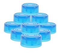 ERINGOGO 10pcs Guitar Effects Pedal Footswitch Toppers Plastic Caps for Guitar Pedal Knobs Easy to Install Protective Covers for Footswitches Compatible with Multiple Brands Light Blue