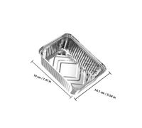 ERINGOGO 10pcs High Temperature Resistant Tinfoil Foil Pans Multipurpose Cooking Plates for Oven Air Fryer BBQ Picnic Kitchen Gadgets Silver