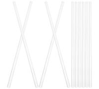ERINGOGO 10pcs Laboratory Stirring Rods round Head Flow Guide Design Glass Material for Precise Mixing and Stirring in Scientific Experiments
