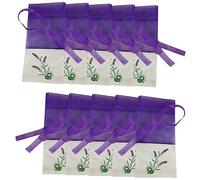 ERINGOGO 10pcs Lavender Sachet Bags Empty Portable Gauze Packing Pouches for Home Car Closet Decoration and DIY Fragrance Filling